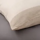 Completo Letto Matrimoniale in 90% Cotone e 10% Lino Made in Italy - Nestle Viadurini