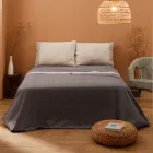 Completo Letto Matrimoniale in 90% Cotone e 10% Lino Made in Italy - Nestle Viadurini