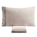 Completo Letto Matrimoniale in 90% Cotone e 10% Lino Made in Italy - Nestle