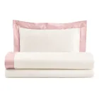 Completo Letto Una Piazza e Mezzo in 100% Cotone e 10% Raso di Cotone - Dettaglio Viadurini
