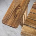 Composizione 2 Mobili Bagno in Legno di Teak Massello - Solferino Viadurini