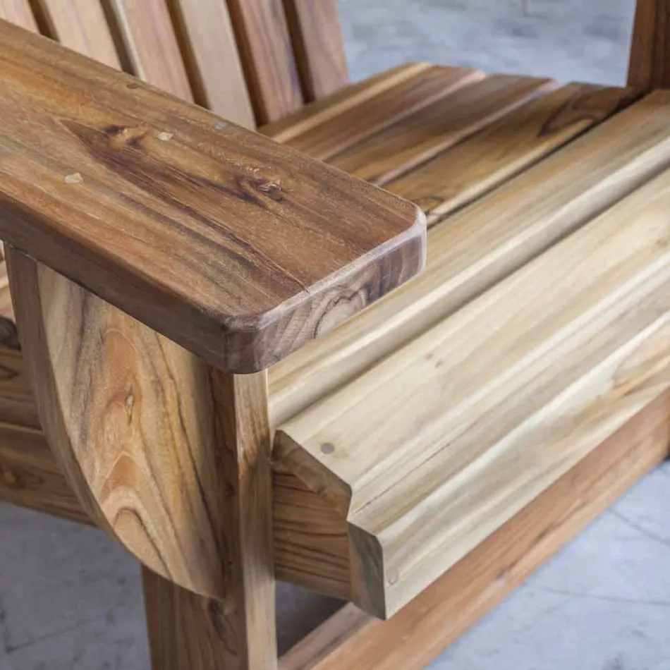 Composizione 2 Mobili Bagno in Legno di Teak Massello - Solferino Viadurini