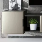 Composizione a Parete Moderna da Soggiorno in Mdf Made in Italy - Linn Viadurini