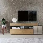 Composizione a Parete Moderna di Design in Mdf Made in Italy - Kristin  Viadurini