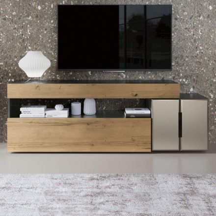 Composizione a Parete Moderna di Design in Mdf Made in Italy - Kristin  Viadurini