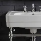 Composizione arredo bagno con lavabo su struttura metallica Beauty Viadurini