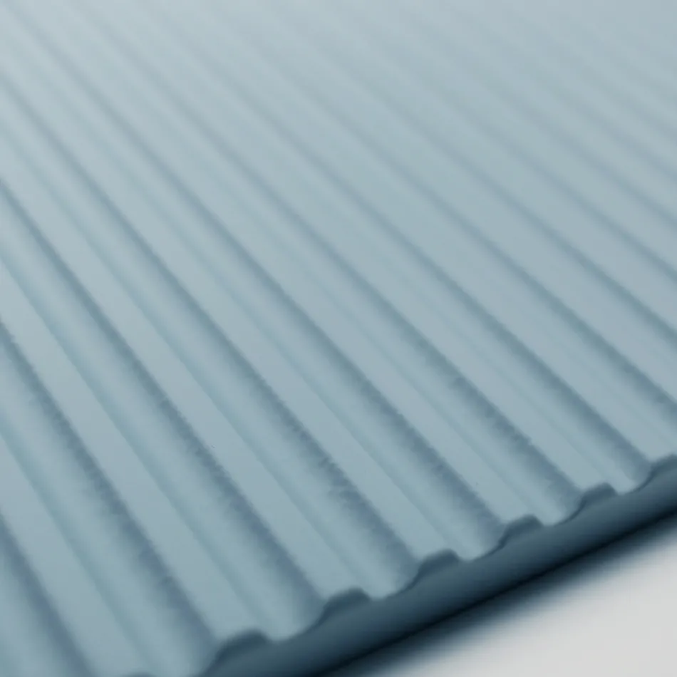 Composizione Bagno Azzurro Tiffany e Quercia con Specchio Made in Italy - Ermes Viadurini