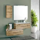 Composizione Bagno Completa di Lavabo, Base Antigraffio e Specchio Made in Italy - Dream Viadurini