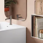 Composizione Bagno Composta da Specchio e Base Antigraffio Made in Italy - Kilos Viadurini