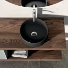 Composizione Bagno Comprensiva di 1 Base con 1 Cassetto, Lavabo e 2 Colonne - Orione Viadurini