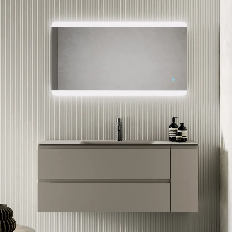 Composizione Bagno Comprensiva di Base con 2 Cassetti e 1 Anta - Titan Viadurini