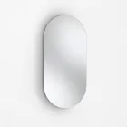 Composizione Bagno con 1 Cassetto, Lavabo in Resina Antracite e Specchio - Titan Viadurini