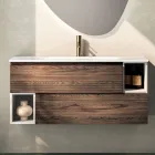 Composizione Bagno con 2 Cassetti, 2 Vani a Giorno e Lavabo - Elios Viadurini