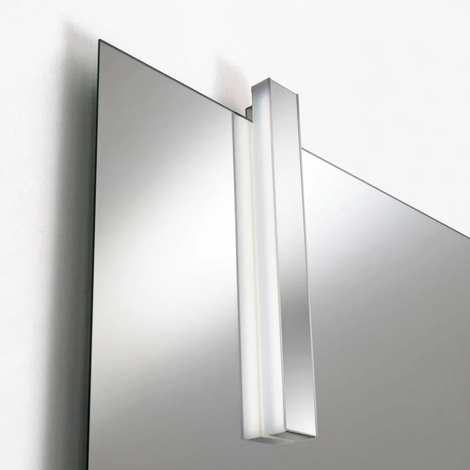 Composizione Bagno con 2 Cassetti in Quercia, Lavabo in Ceramica e Specchio - Titan Viadurini
