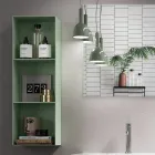 Composizione Bagno con Base Rovere Miele, Lavabo e Specchio Made in Italy - Kilos Viadurini