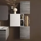 Composizione Bagno con Lavabo in Resina, Base Antigraffio Made in Italy - Dream Viadurini