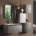 Composizione Bagno con Lavabo in Resina, Base Antigraffio Made in Italy - Dream