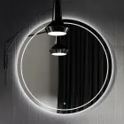 Composizione Bagno con Specchio, Base e Lavabo in Resina Made in Italy - Kilos Viadurini