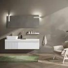 Composizione Bagno con Specchio e Mensola Made in Italy - Erebo Viadurini