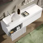 Composizione Bagno con Specchio e Mensola Made in Italy - Erebo Viadurini