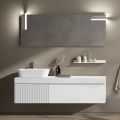 Composizione Bagno con Specchio e Mensola Made in Italy - Erebo
