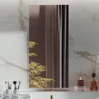 Composizione Bagno Doppia con Specchio Rettangolare e Lavabo Made in Italy - Palom Viadurini