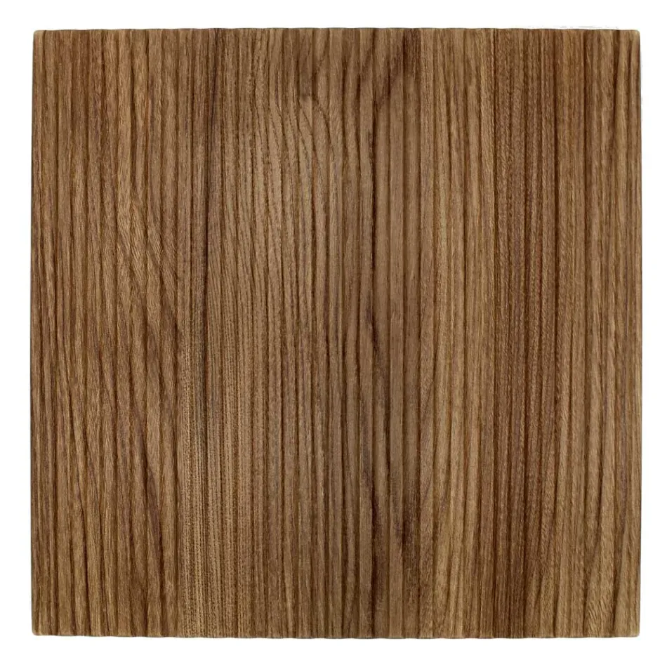 Composizione Bagno in Quercia Cannettata e Vano a Giorno Made in Italy - Febe Viadurini