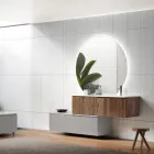 Composizione Bagno in Rovere Rio e Grigio Cannettati Made in Italy - Crono Viadurini