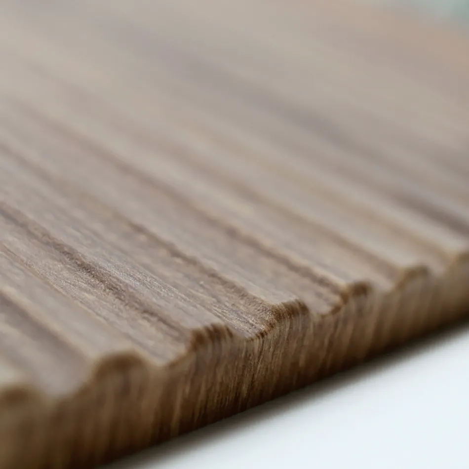Composizione Bagno in Rovere Rio e Grigio Cannettati Made in Italy - Crono Viadurini