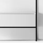 Composizione Bagno Lavabo in Ceramica e Specchio Made in Italy - Hoscar Viadurini