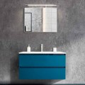 Mobile Bagno 90 cm, Lavabo e Specchio Moderni – Becky