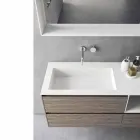 Composizione d’Arredo Bagno, Design Moderno e Sospeso Made in Italy - Callisi8 Viadurini