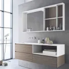 Composizione d’Arredo Bagno, Design Moderno e Sospeso Made in Italy - Callisi8 Viadurini