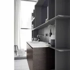 Composizione d’Arredo Bagno Sospesa e Moderna, Mobili di Design - Callisi12 Viadurini