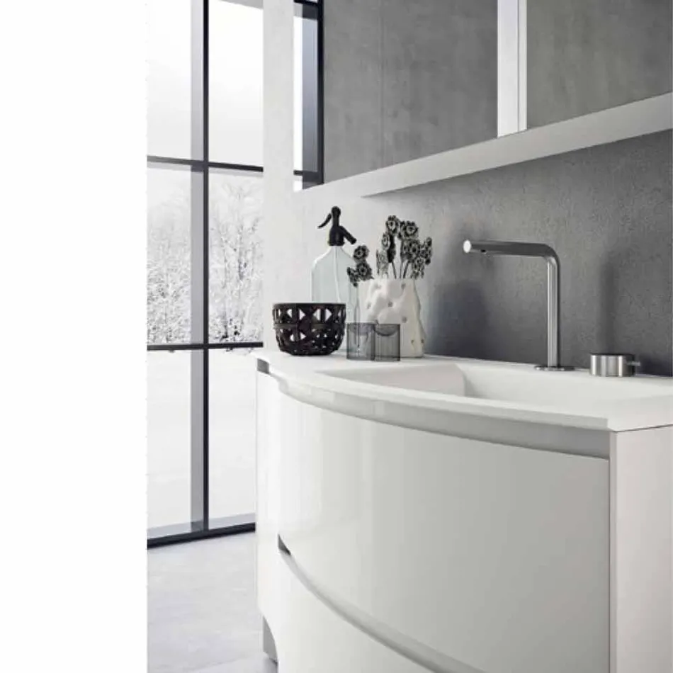 Composizione da Bagno Moderna e Sospesa di Design Made in Italy - Callisi7 Viadurini