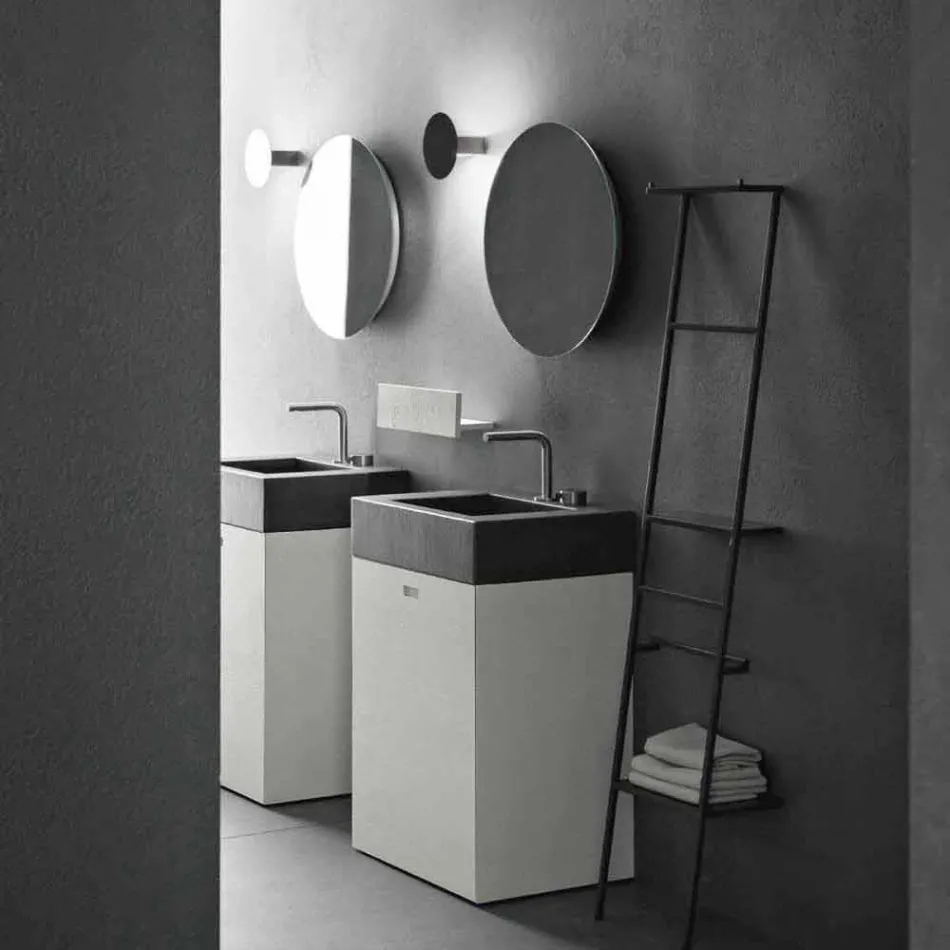 Composizione da Terra di Mobili Moderni per il Bagno di Design - Farart10 Viadurini