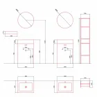Composizione da Terra di Mobili Moderni per il Bagno di Design - Farart10 Viadurini