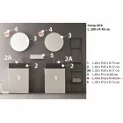 Composizione da Terra di Mobili Moderni per il Bagno di Design - Farart10 Viadurini
