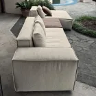 Composizione di 1 Pouf con Schienale, 1 Pouf e 1 Penisola - Bizzarro Viadurini