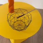 Composizione di 2 Tavolini da Salotto Moderni in Acciaio Made in Italy - Pioppo Viadurini