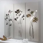 Composizione di 3 Pannelli che Raffigurano 3 Mazzi di Fiori Made in Italy - Colleen Viadurini