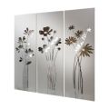 Composizione di 3 Pannelli che Raffigurano 3 Mazzi di Fiori Made in Italy - Colleen