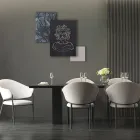 Composizione di 3 Pannelli con la Stilizzazione di Medusa Made in Italy - Ichika Viadurini