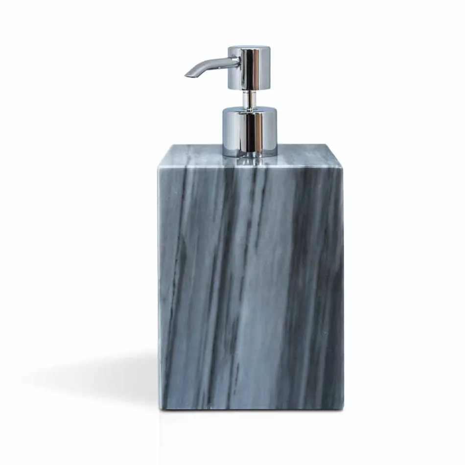 Composizione di Accessori da Bagno in Marmo Made in Italy, 4 Pezzi - Deano Viadurini