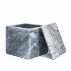 Composizione di Accessori da Bagno in Marmo Made in Italy, 4 Pezzi - Deano Viadurini