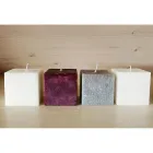 Composizione di Candele Quadrate in Cera Made in Italy, 3 Pezzi - Mondelle Viadurini