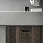 Composizione di Mobili Artigianali per Bagno di Design Moderno a Terra - Farart3 Viadurini