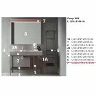 Composizione di Mobili Artigianali per Bagno di Design Moderno a Terra - Farart3 Viadurini