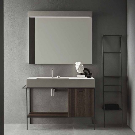 Composizione di Mobili Artigianali per Bagno di Design Moderno a Terra - Farart3 Viadurini
