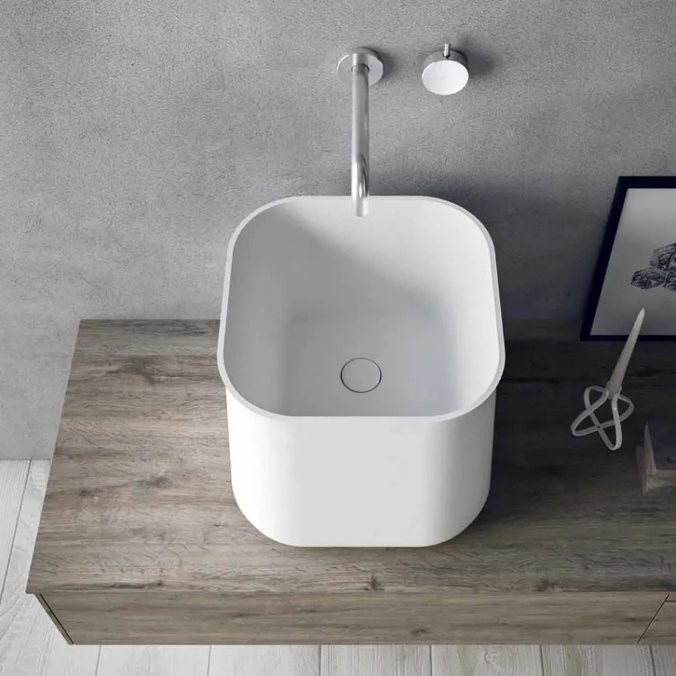 Composizione di Mobili Moderni da Bagno, Design Sospeso Made in Italy - Callisi6 Viadurini
